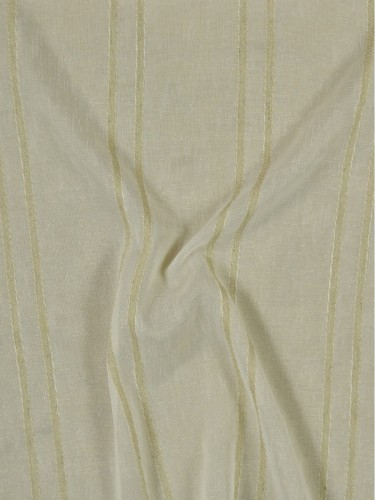QY7151SD Laura Striped Faux Linen Custom Made Sheer Curtains (Color: Cloud Dancer)
