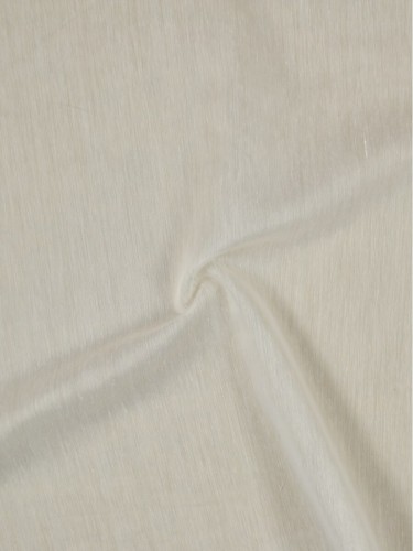 QY7151SGE Laura Solid Polyester Rod Pocket Sheer Curtains (Color: Cloud Dancer)