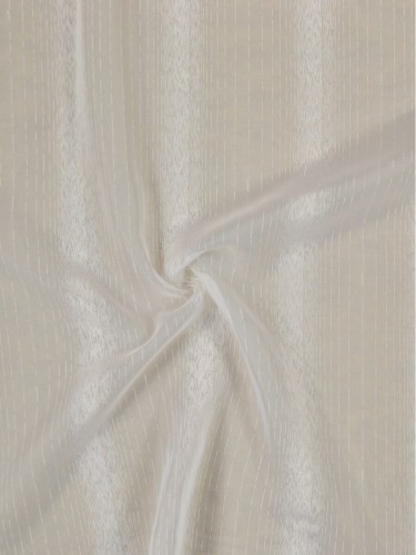 QY7151SIE Laura Snow Striped Rod Pocket Sheer Curtains (Color: Lavender Blue)