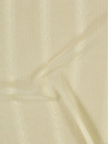 QY7151SI Laura Snow Striped Custom Made Sheer Curtains (Color: Alabaster Gleam)