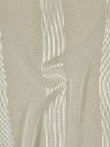 QY7151SKE Laura Striped Rod Pocket Sheer Curtains (Color: Cloud Dancer)