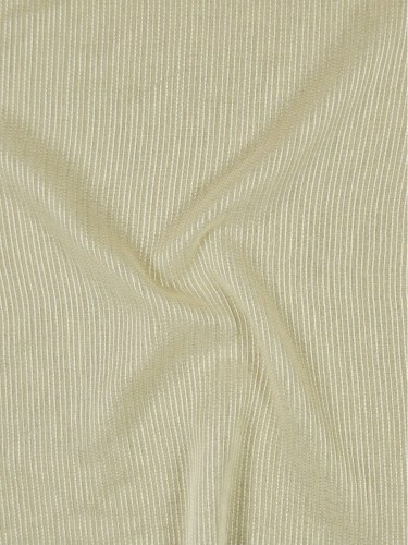 QY7151SLG Laura Small Striped Concealed Tab Top Sheer Curtains (Color: Alabaster Gleam)