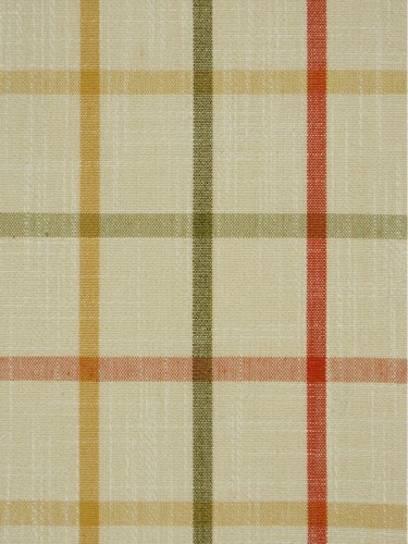 Hudson Yarn Dyed Small Plaid Blackout Custom Made Curtains (Color: Amber)