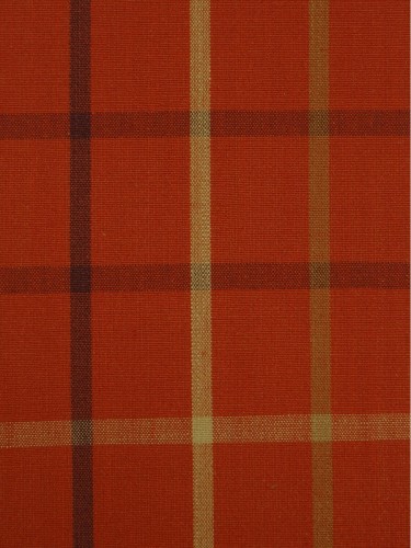 Hudson Yarn Dyed Small Plaid Blackout Fabrics (Color: Dark red)