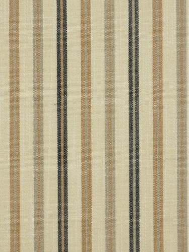 Hudson Yarn Dyed Striped Blackout Double Pinch Pleat Curtains (Color: Khaki)