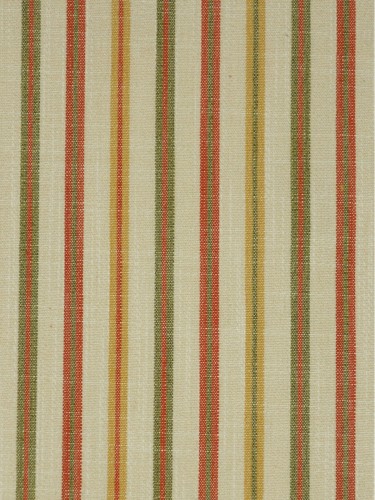Hudson Yarn Dyed Striped Blackout Fabric Sample (Color: Terra cotta)