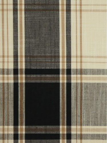 Hudson Yarn Dyed Big Plaid Blackout Custom Made Curtains (Color: Oxford Blue)