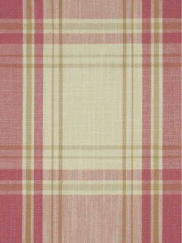 Hudson Yarn Dyed Big Plaid Blackout Double Pinch Pleat Curtains (Color: Charm pink)