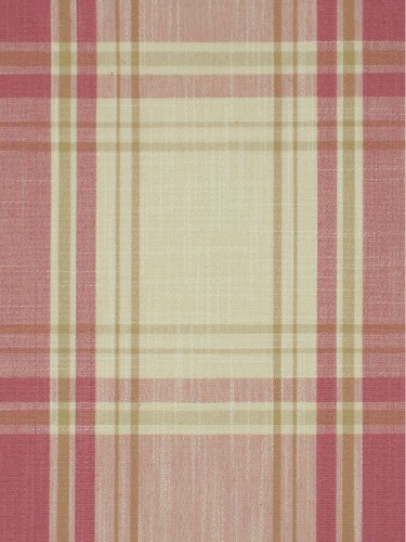 Hudson Yarn Dyed Big Plaid Blackout Custom Made Curtains (Color: Charm pink)