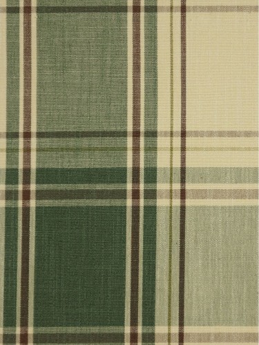 Hudson Yarn Dyed Big Plaid Blackout Fabrics (Color: Fern green)