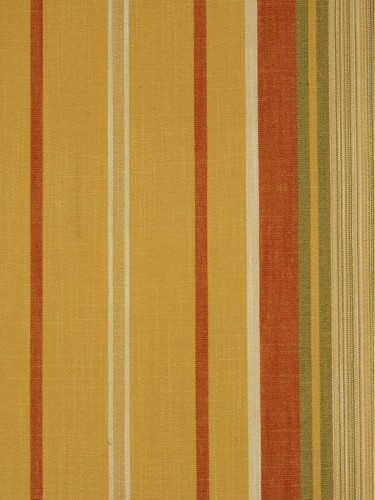 Hudson Yarn Dyed Irregular Striped Blackout Fabric Sample (Color: Terra cotta)