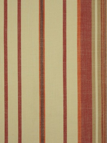 Hudson Yarn Dyed Irregular Striped Blackout Fabric Sample (Color: Cardinal)