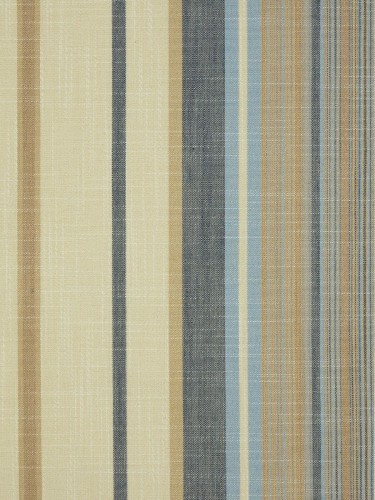 Hudson Yarn Dyed Irregular Striped Blackout Double Pinch Pleat Curtains (Color: Bondi blue)
