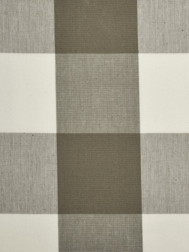 Moonbay Checks Concealed Tab Top Cotton Curtains (Color: Ecru)