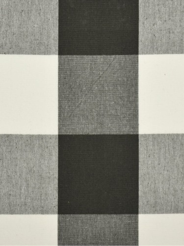 Moonbay Checks Concealed Tab Top Cotton Curtains (Color: Ebony)