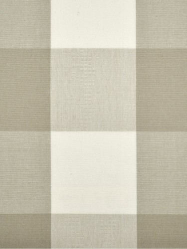 Moonbay Checks Versatile Pleat Cotton Curtains (Color: Sand)