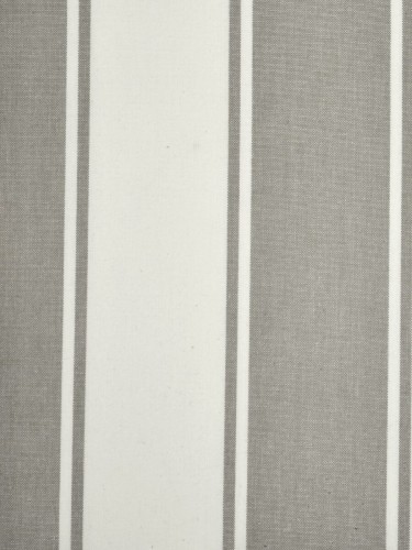 Moonbay Stripe Double Pinch Pleat Cotton Curtains (Color: Ecru)