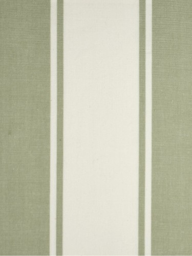 Moonbay Stripe Double Pinch Pleat Cotton Curtains (Color: Medium spring bud)