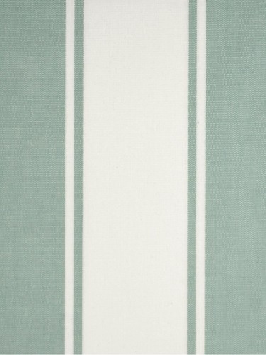 Moonbay Stripe Double Pinch Pleat Cotton Curtains (Color: Powder blue)