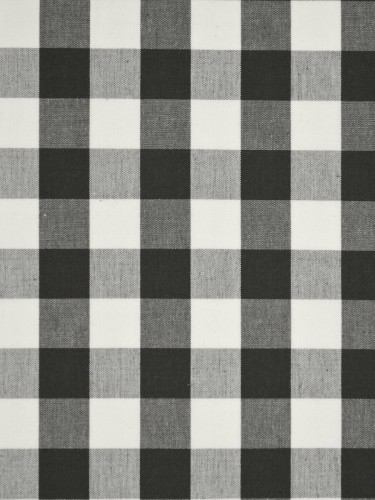 Moonbay Small Plaids Cotton Fabric Sample (Color: Ebony)