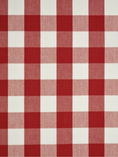 Moonbay Small Plaids Cotton Fabric Sample (Color: Cardinal)