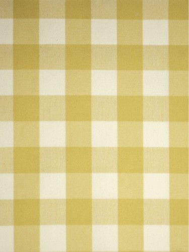 Moonbay Small Plaids Cotton Fabric Sample (Color: Golden yellow)