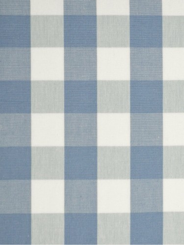 Moonbay Small Plaids Pure Cotton Fabrics (Color: Sky blue)