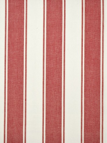 Moonbay Narrow-stripe Eyelet Curtains (Color: Cardinal)