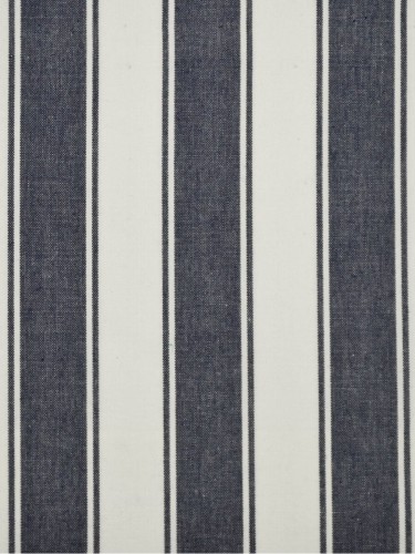 Moonbay Narrow-stripe Cotton  Custom Made Curtains (Color: Duke blue)