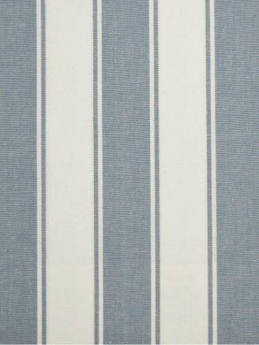 Moonbay Narrow-stripe Cotton Fabric Sample (Color: Sky blue)