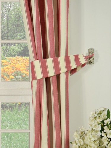 Moonbay Narrow-stripe Eyelet Curtains Decorative Tiebacks