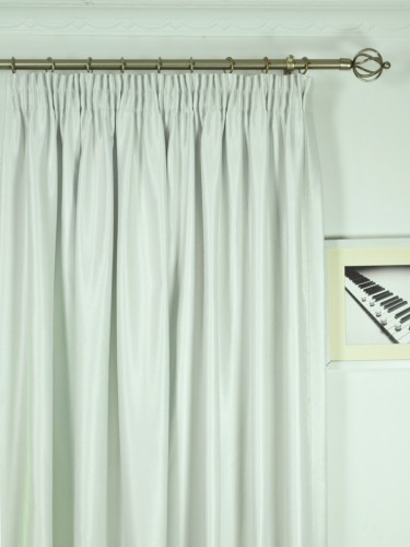 Swan Beige and Yellow Solid Custom Made Curtains (Heading: Pencil Pleat)