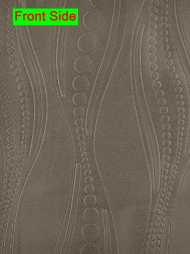 Swan Geometric Embossed Waves Concealed Tab Top Ready Made Curtains (Color: Gray)