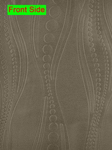 Swan Geometric Dimensional Embossed Waves Custom Made Curtains (Color: Gray)