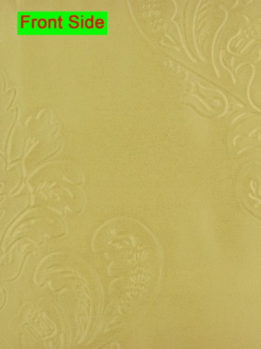 Swan Floral Embossed Bauhinia Versatile Pleat Ready Made Curtains (Color: Maize)