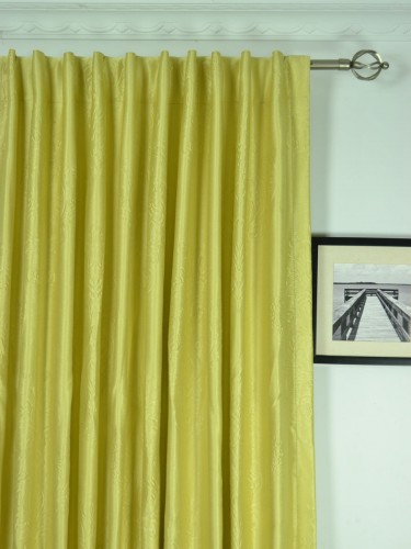 Swan Floral Embossed Bauhinia Concealed Tab Top Ready Made Curtains Heading Style