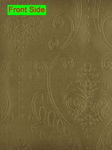Swan Embossed Floral Damask Versatile Pleat Ready Made Curtains (Color: Bistre Brown)