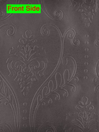 Swan Embossed Floral Damask Concealed Tab Top Ready Made Curtains (Color: Old Lavender)