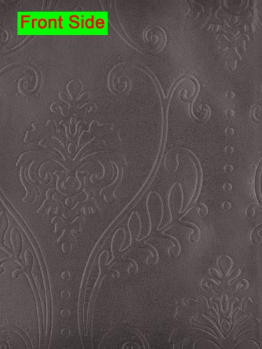 Swan Dimensional Embossed Floral Damask Custom Made Curtains (Color: Old Lavender)