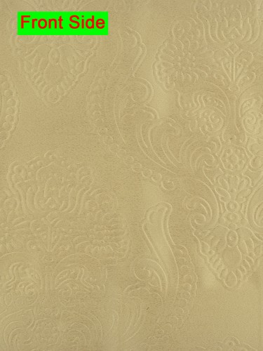 Swan Embossed Europe Floral Concealed Tab Top Ready Made Curtains (Color: Deep Champagne)