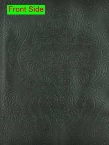 Swan Embossed Europe Floral Versatile Pleat Ready Made Curtains (Color: Cadet)