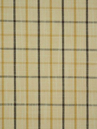 Hudson Cotton Blend Small Plaid Tab Top Curtain (Color: Coffee)