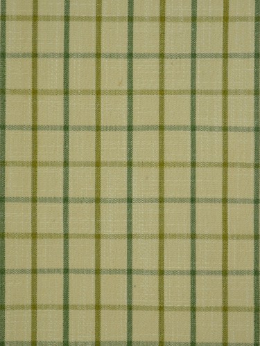 Paroo Cotton Blend Small Plaid Double Pinch Pleat Curtain (Color: Olive)