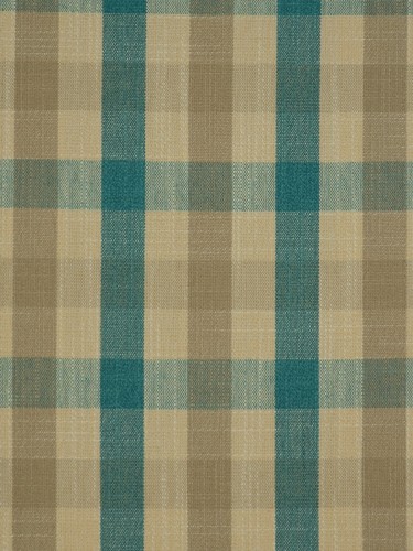 Paroo Cotton Blend Small Check Tab Top Curtain (Color: Celadon Blue)