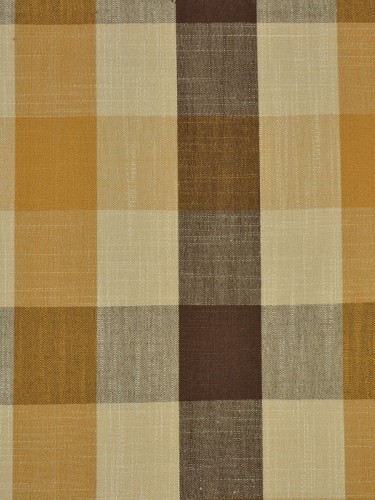 Paroo Cotton Blend Bold-scale Check Custom Made Curtains (Color: Coffee)