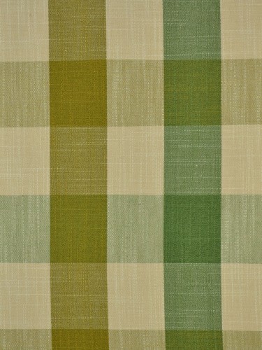 Paroo Cotton Blend Bold-scale Check Double Pinch Pleat Curtain (Color: Olive)