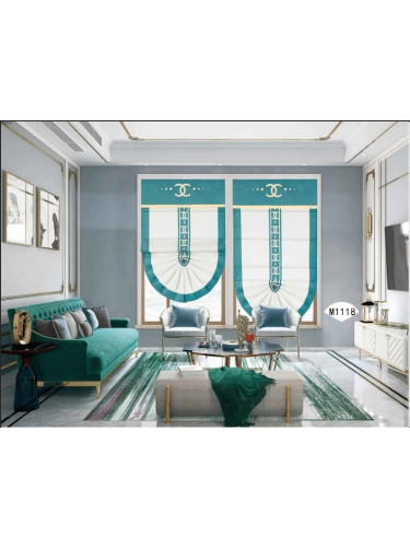 QYBHM1118 High Quality Blockout Custom Made Roman Blinds For Home Decoration
