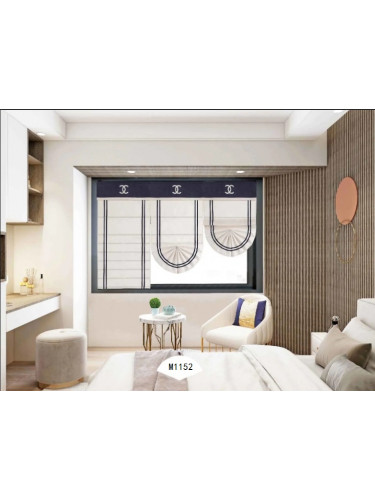 QYBHM1152 High Quality Blockout Custom Made Roman Blinds For Home Decoration