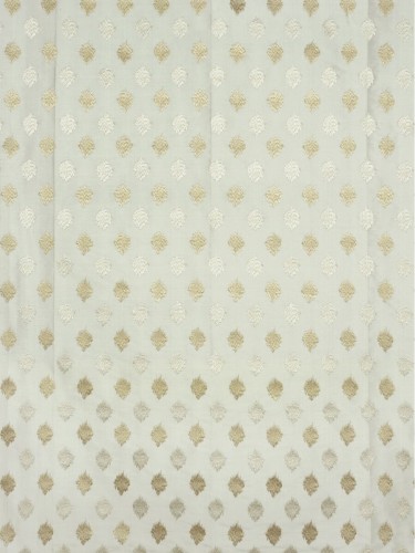 Rainbow Embroidered Lozenge-shaped Dupioni Silk Custom Made Curtains (Color: Beige)