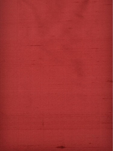 Oasis Solid Red Dupioni Silk Fabric Sample (Color: Cardinal)